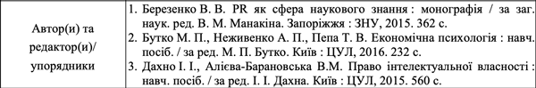 Приклад оформлення бібліографії 5