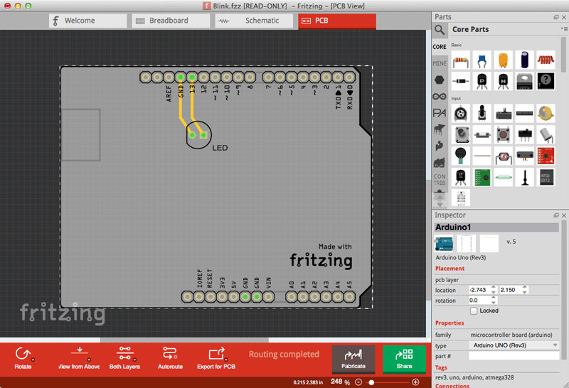 Середовище проектування Fritzing