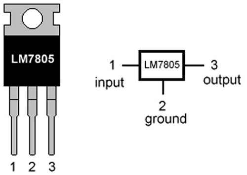 Конфігурація виходів LM7805