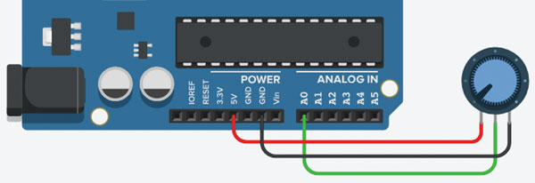 Підключення потенціометра до Arduino