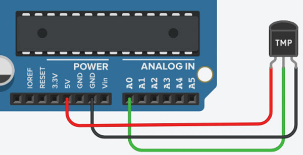 Підключення датчика температури TMP36 до Arduino