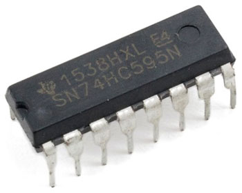 Восьмирозрядний регістр зсуву 74HC595